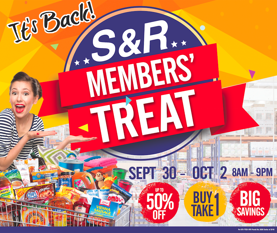 You are currently viewing S&R Members’ Treat is back!!!